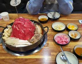 #청담물갈비 #산더미물갈비 #물막국수